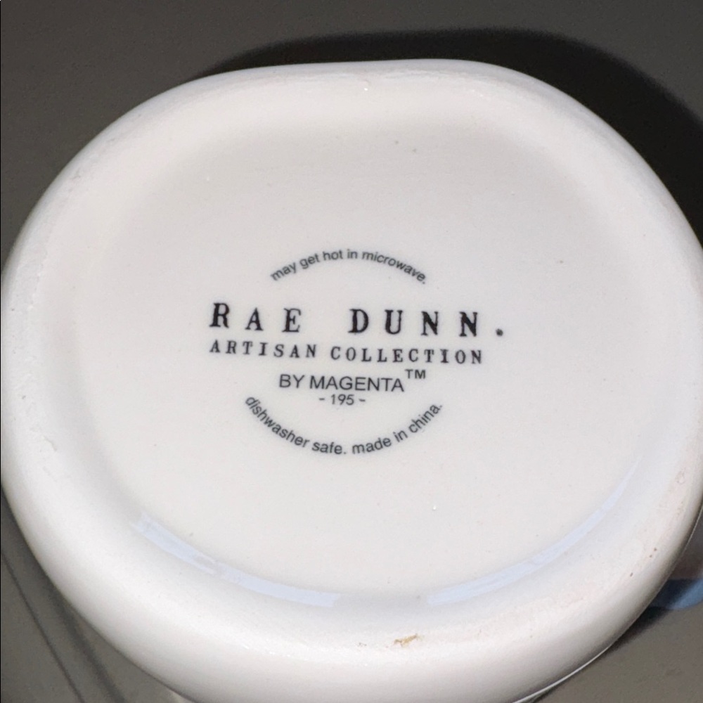 Rae Dunn Cream Mug with Light Blue Floral "best mimi" - Picture 5 of 5